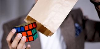 truco con un cubo de Rubik