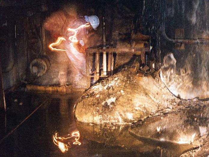 pata de elefante en Chernobyl