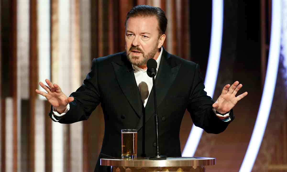 Ricky Gervais en los Globo de Oro 2020